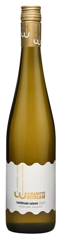 Vinařství Burian Veltlínské zelené 2021 pozdní sběr 0,75 l