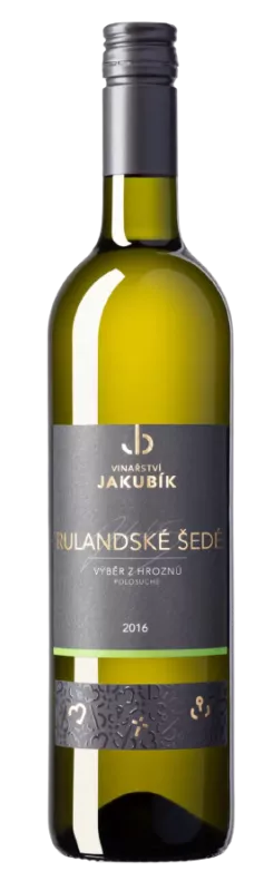 Vinařství Jakubík Rulandské šedé 2018 výběr z hroznů 0,75 l