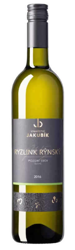 Vinařství Jakubík Ryzlink rýnský 2018 pozdní sběr 0,75 l