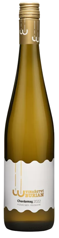 Vinařství Burian Chardonnay 2022 pozdní sběr 0,75 l