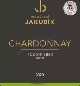 Vinařství Jakubík Chardonnay 2020 pozdní sběr 0,75 l