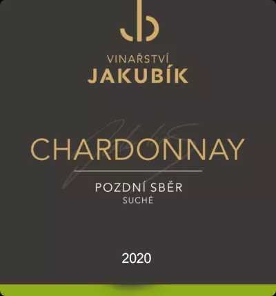 Vinařství Jakubík Chardonnay 2020 pozdní sběr 0,75 l