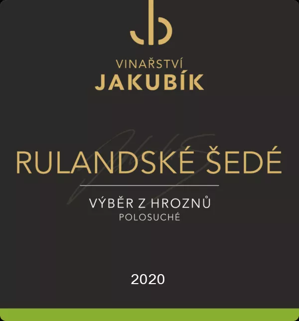 Vinařství Jakubík Rulandské šedé 2020 výběr z hroznů 0,75 l