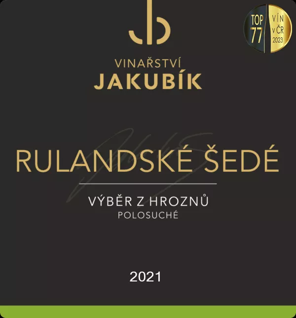 Vinařství Jakubík Rulandské šedé 2021 výběr z hroznů 0,75 l