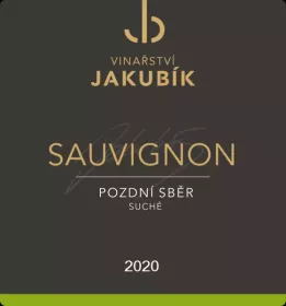 Vinařství Jakubík Sauvignon 2020 pozdní sběr 0,75 l