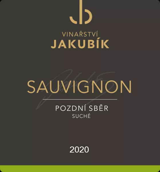 Vinařství Jakubík Sauvignon 2020 pozdní sběr 0,75 l