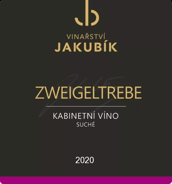 Vinařství Jakubík Zweigeltrebe 2020 kabinetní víno 0,75 l