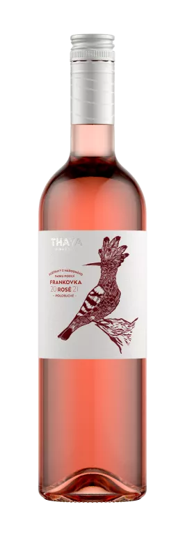 Vinařství Thaya Frankovka rosé 2022 pozdní sběr-pozdravy z NP 0,75 l