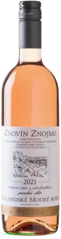 Rulandské modré rosé 2021 - pozdní sběr