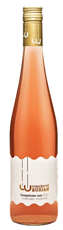 Vinařství Burian Zweigeltrebe rosé 2022 pozdní sběr 0,75 l